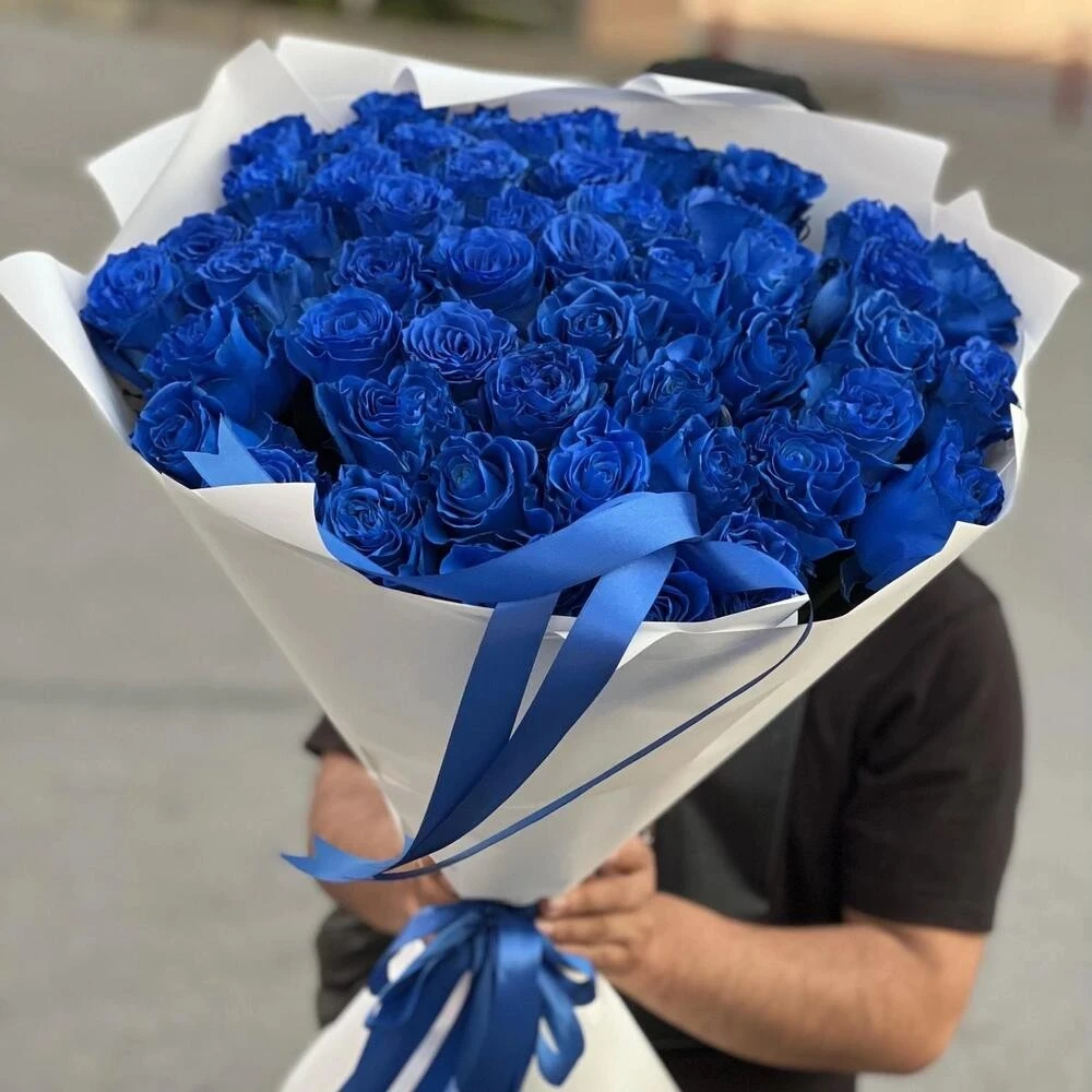 Букет из 49 крашеных роз, изображение 2
